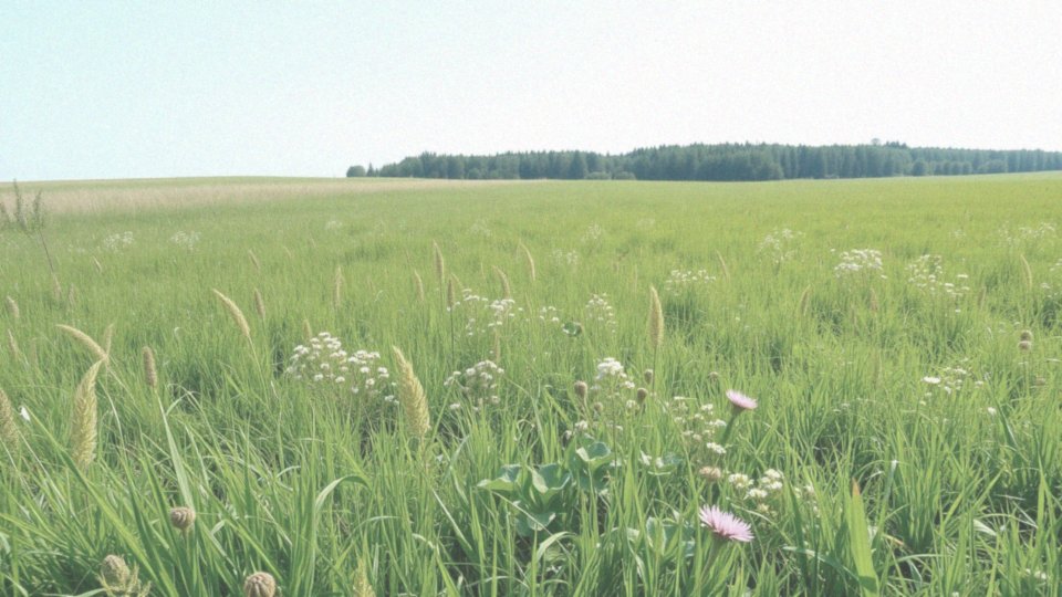 Jakie gatunki roślin wpływają na plon siana?