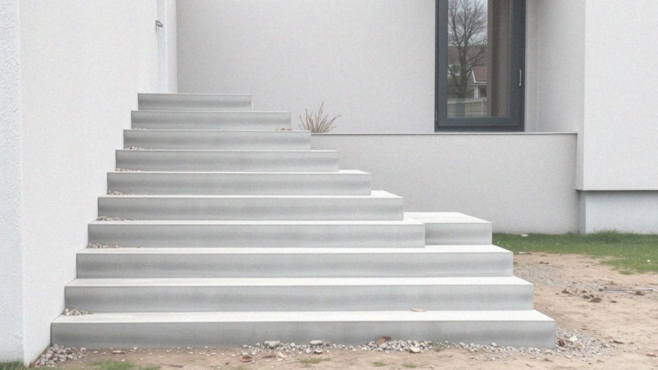 Jakie są dostępne warianty kolorystyczne gotowych schodów betonowych?