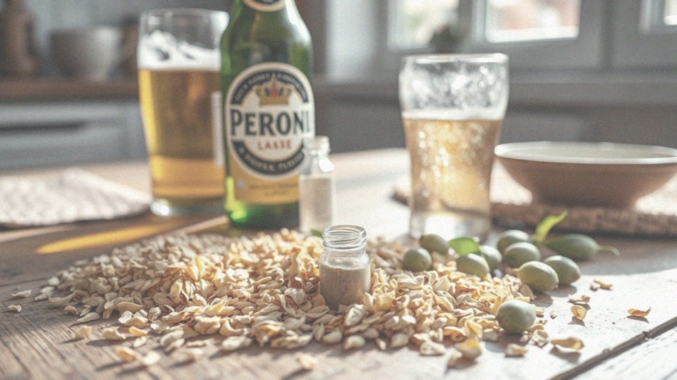 Jakie składniki są używane w produkcji włoskiego piwa Peroni?