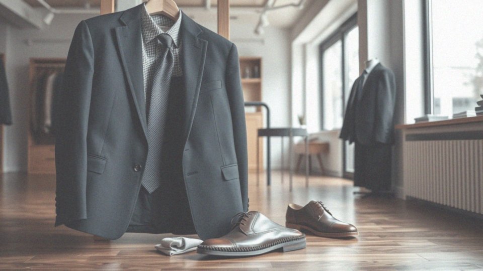 Jakie trendy w męskiej modzie można stosować z granatowym garniturem?