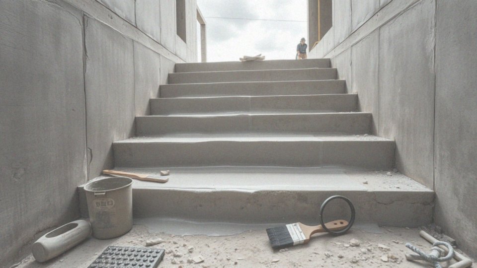 Jakie są kluczowe kroki w procesie wyrównywania schodów betonowych?